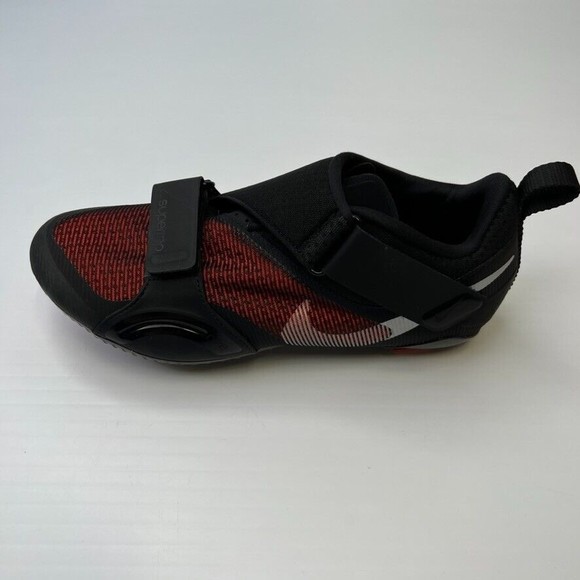 Nike Shoe Men 9.5 SuperRep Cycle Bike Black Low Top Venzo Plate Strap Sneaker Ne